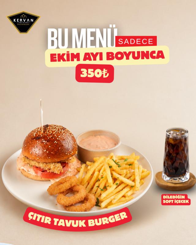 Çıtır Çıtır Tavuk Burger Menü